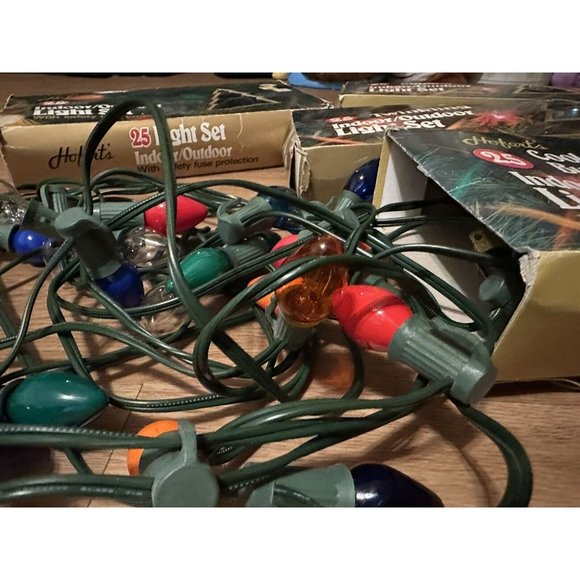 Lot of 4‎ HOFERT’S Christmas Lights Multi-Colored Bulbs Cool-burning Twinkle - Picture 7 of 8